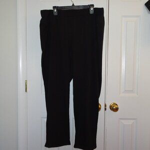 Black Philosophy Flowy Elastic Waist Trousers